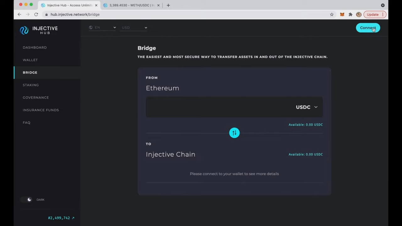 How to use the Injective Bridge for any ERC20 token